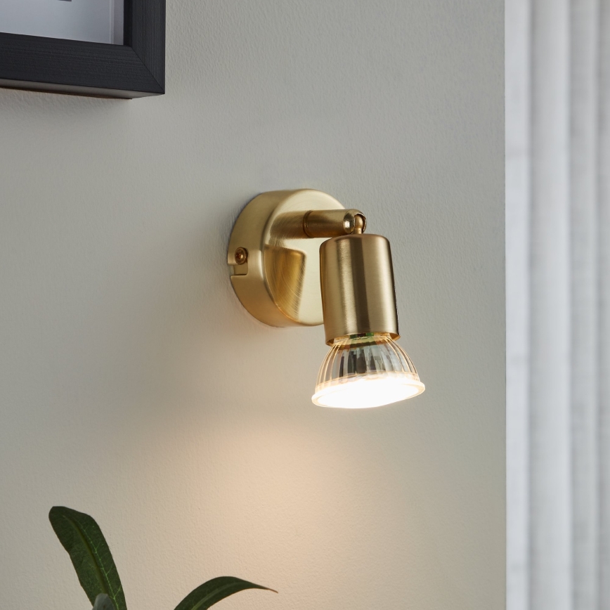 Eglo - Luce Spot da parete a LED 1xGU10/2,8W/230V 3000K oro