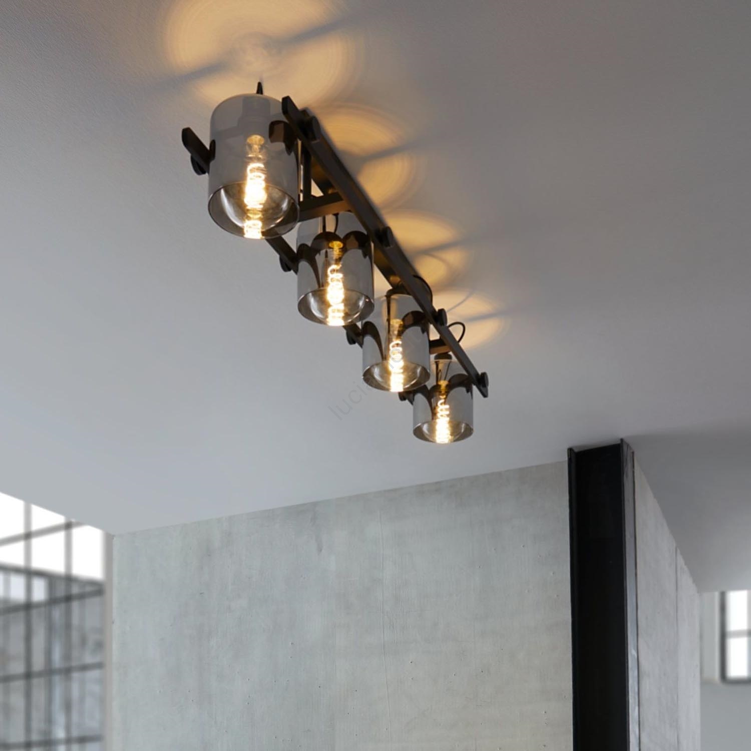EGLO VIKI 2 Plafoniera Da Soffitto - Diametro 41,5 Cm, Colore Rosa, Design Moderno