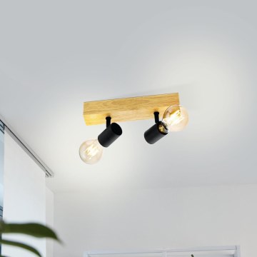 Eglo - Luce Spot TOWNSHEND 2xE27/60W/230V