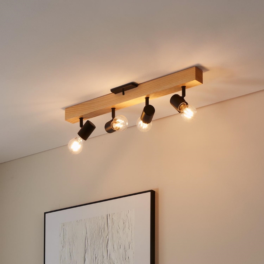 Eglo - Luce Spot TOWNSHEND 4xE27/60W/230V