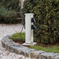 EGLO - Multipresa verticale da esterno verde SCHUKO IP44