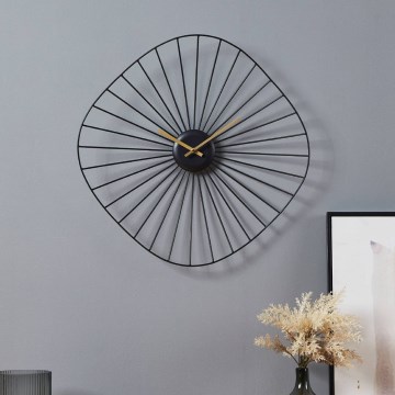 Eglo - Orologio da parete 1xAA 50x50 cm nero