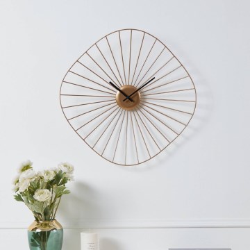 Eglo - Orologio da parete 1xAA 50x50 cm oro
