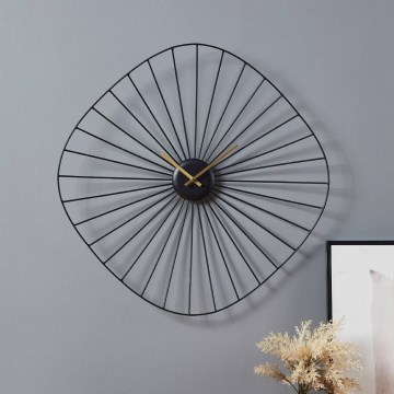 Eglo - Orologio da parete 1xAA 60x60 cm nero