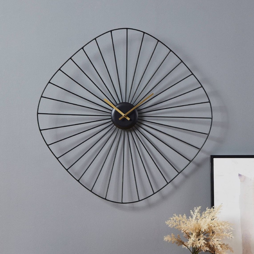 Eglo - Orologio da parete 1xAA 60x60 cm nero