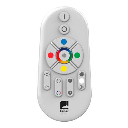 Eglo - Pannello LED RGBW a montaggio superficiale dimmerabile SALOBRENA-C WOOD LED/16W/230V 2700-6500K 34x34 cm marrone + telecomando