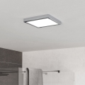 Eglo - Plafoniera da bagno a LED 10,5W/230V 2700/4000/6500K 22x22 cm IP44 cromo lucido