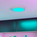 Eglo - Plafoniera da bagno a LED RGBW dimmerabile LED/11,2W/230V 2700-6500K Ø 21,1 cm IP44 bianca