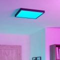 Eglo - Plafoniera da bagno a LED RGBW dimmerabile LED/17,8W/230V 2700-6500K 39x39 cm IP44 nero