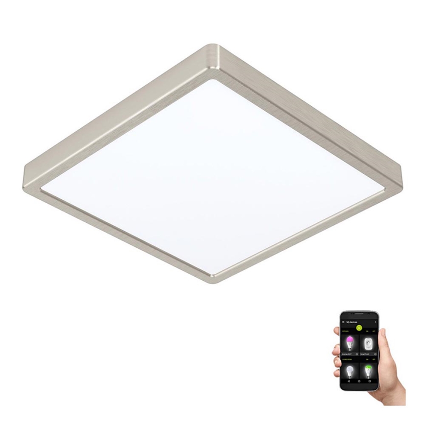 Eglo - Plafoniera da bagno dimmerabile a LED LED/19,5W/230V 2700-6500K IP44 ZigBee 28,5x28,5 cm