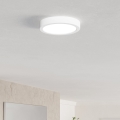 Eglo - Plafoniera da soffitto LED per bagno, 7,5 W, 230 V, 2700/4000/6500 K, Ø 16,6 cm, IP44, bianca