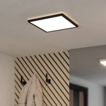 Eglo - Plafoniera da soffitto per bagno LED/20,2W/230V 39x39 cm IP54 nero