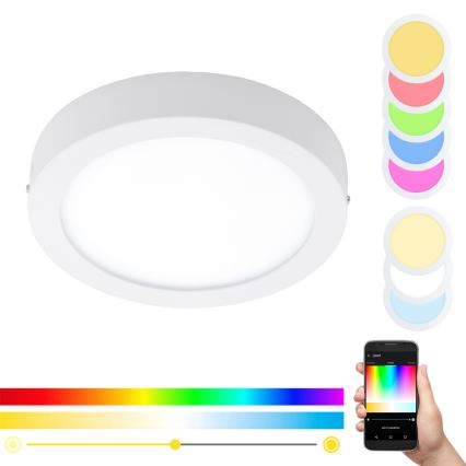 Eglo - Plafoniera dimmerabile RGBW FUEVA-C LED/21W/230V