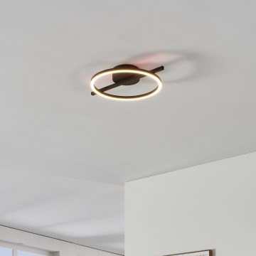 Eglo - Plafoniera dimmerabile RGBW LED/17W/230V 2700-6500K nero + telecomando