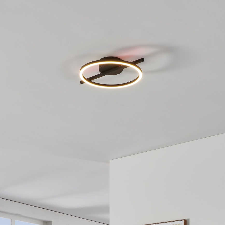Eglo - Plafoniera dimmerabile RGBW LED/17W/230V 2700-6500K nero + telecomando