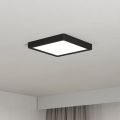 Eglo - Plafoniera LED 10,5 W, 230 V, 2700/4000/6500 K, 22 x 22 cm, nera