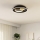 Eglo - Plafoniera LED 1xLED/14W/230V + 1xLED/8,5W diametro 38 cm nero/oro