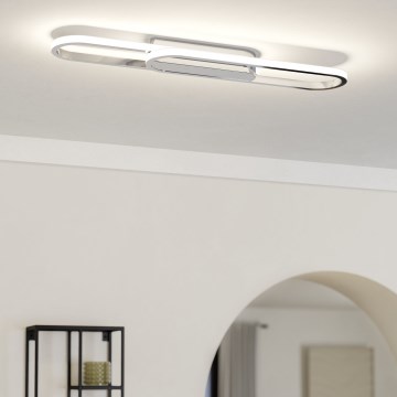 Eglo - Plafoniera LED/20W/230V 2700/4000/6500K cromo lucido