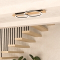 Eglo - Plafoniera LED 2xLED/12W/230V 3000K beige/nero