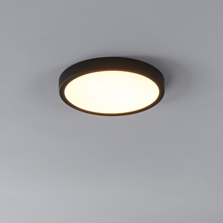 Eglo - Plafoniera LED con sensore LED/20,5W/230V 3000K nera Ø 28,5 cm