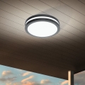 Eglo - Plafoniera LED da bagno dimmerabile LOCANA-C LED/14W/230V antracite Bluetooth IP44