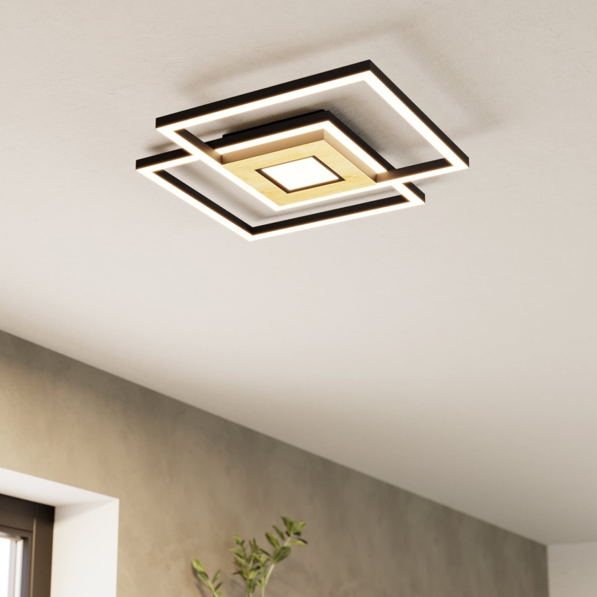 Eglo - Plafoniera LED dimmerabile 2xLED/17W/230V +1xLED/4,2W 2700-6500K + telecomando