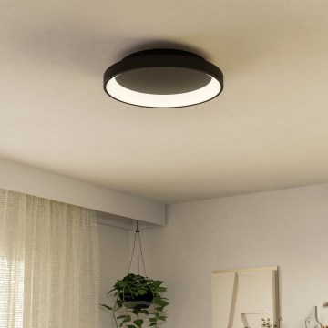 Eglo - Plafoniera LED dimmerabile LED/12W/230V 2700-6500K nero + telecomando