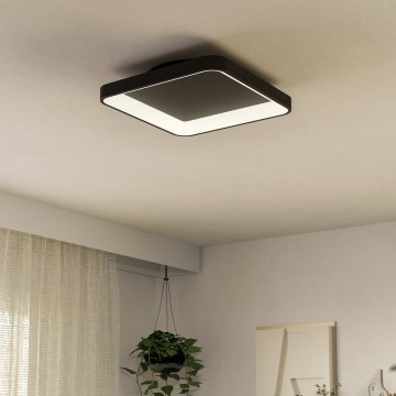 Eglo - Plafoniera LED dimmerabile LED/12W/230V 2700-6500K nero + telecomando