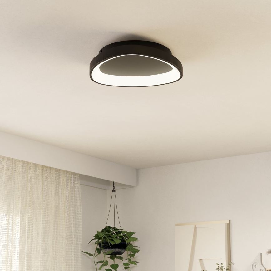 Eglo - Plafoniera LED dimmerabile LED/12W/230V 2700-6500K nero + telecomando
