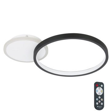 Eglo - Plafoniera LED dimmerabile LED/15W/230V nero + telecomando
