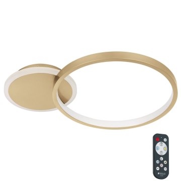 Eglo - Plafoniera LED Dimmerabile LED/15W/230V oro + telecomando