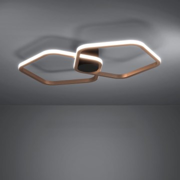 Eglo - Plafoniera LED dimmerabile LED/20W/230V ottone + telecomando