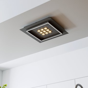 Eglo - Plafoniera LED dimmerabile LED/21,4W/230V 2700-6500K nero + telecomando