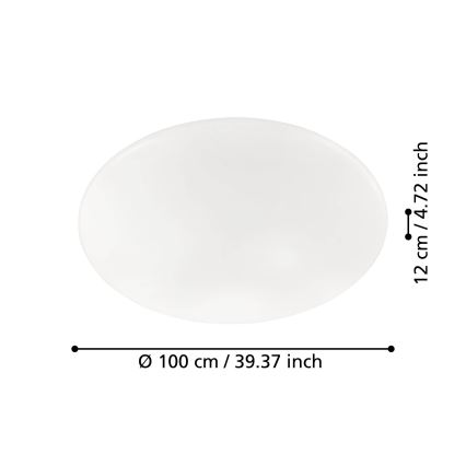 Eglo - Plafoniera LED Dimmerabile LED/80W/230V + telecomando