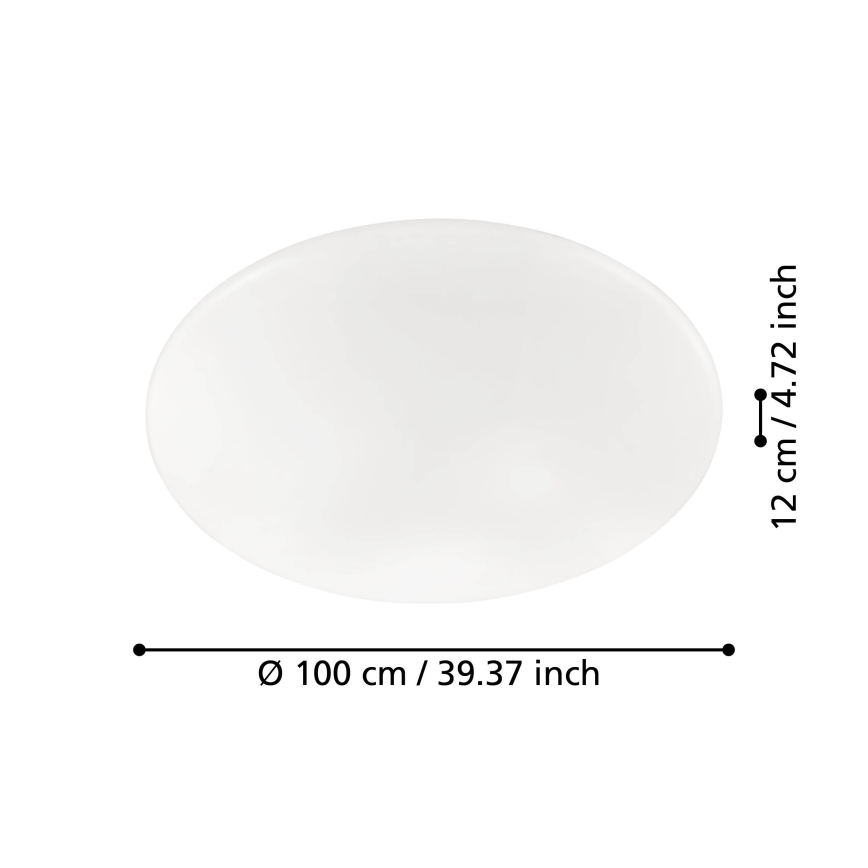 Eglo - Plafoniera LED Dimmerabile LED/80W/230V + telecomando