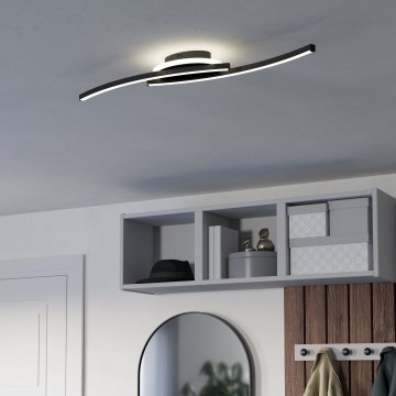 Eglo - Plafoniera LED LED/12W/230V 4000K nero