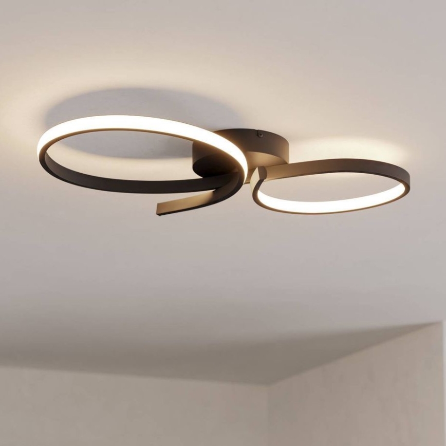 Eglo - Plafoniera LED LED/21W/230V 3000K nero