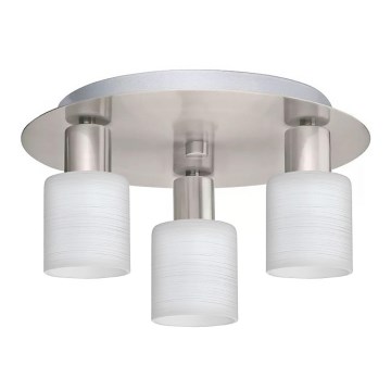 Eglo - Plafoniera LED MY CHOICE 3xE14/4W/230V cromo opaco/bianco