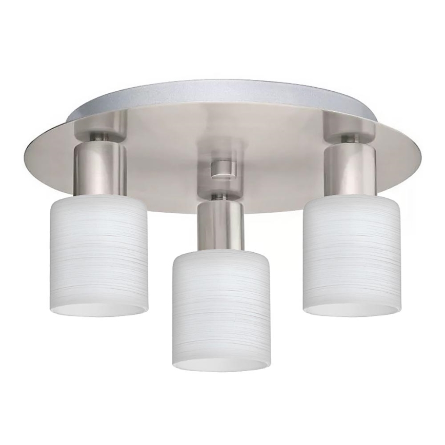 Eglo - Plafoniera LED MY CHOICE 3xE14/4W/230V cromo opaco/bianco