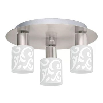 Eglo - Plafoniera LED MY CHOICE 3xE14/4W/230V cromo opaco/bianco