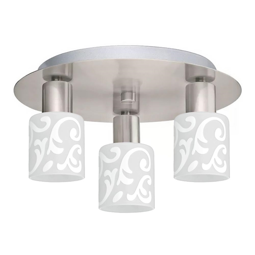 Eglo - Plafoniera LED MY CHOICE 3xE14/4W/230V cromo opaco/bianco