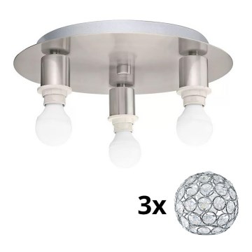 Eglo - Plafoniera LED MY CHOICE 3xE14/4W/230V cromo opaco