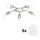 Eglo - Plafoniera LED MY CHOICE 5xE14/4W/230V  cromo opaco/bianco
