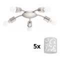 Eglo - Plafoniera LED MY CHOICE 5xE14/4W/230V  cromo opaco/bianco