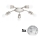Eglo - Plafoniera LED MY CHOICE 5xE14/4W/230V  cromo opaco/bianco/nero