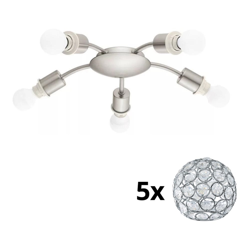 Eglo - Plafoniera LED MY CHOICE 5xE14/4W/230V  cromo opaco