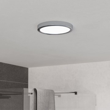 Eglo - Plafoniera LED per bagno 11,5W/230V 2700/4000/6500K Ø 21,1 cm IP44 cromo lucido