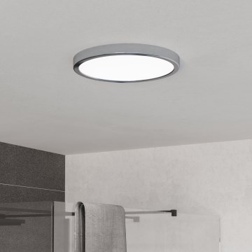 Eglo - Plafoniera LED per bagno/14,2W/230V 2700/4000/6500K Ø 27,8 cm IP44 cromo lucido