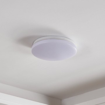 Eglo - Plafoniera LED per bagno con sensore di movimento e sensore crepuscolare LED/18W/230V Ø 31 cm IP54 bianco