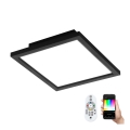 Eglo - Plafoniera LED RGB dimmerabile SALOBRENA-C LED/16W/230V 30x30 cm + telecomando